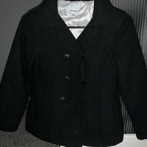 Kid’s black Old Navy pea coat size 8